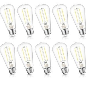 Vintage E26 LED Light Bulb, Glass ST21 Ampoule Vintage Antique Edison Style